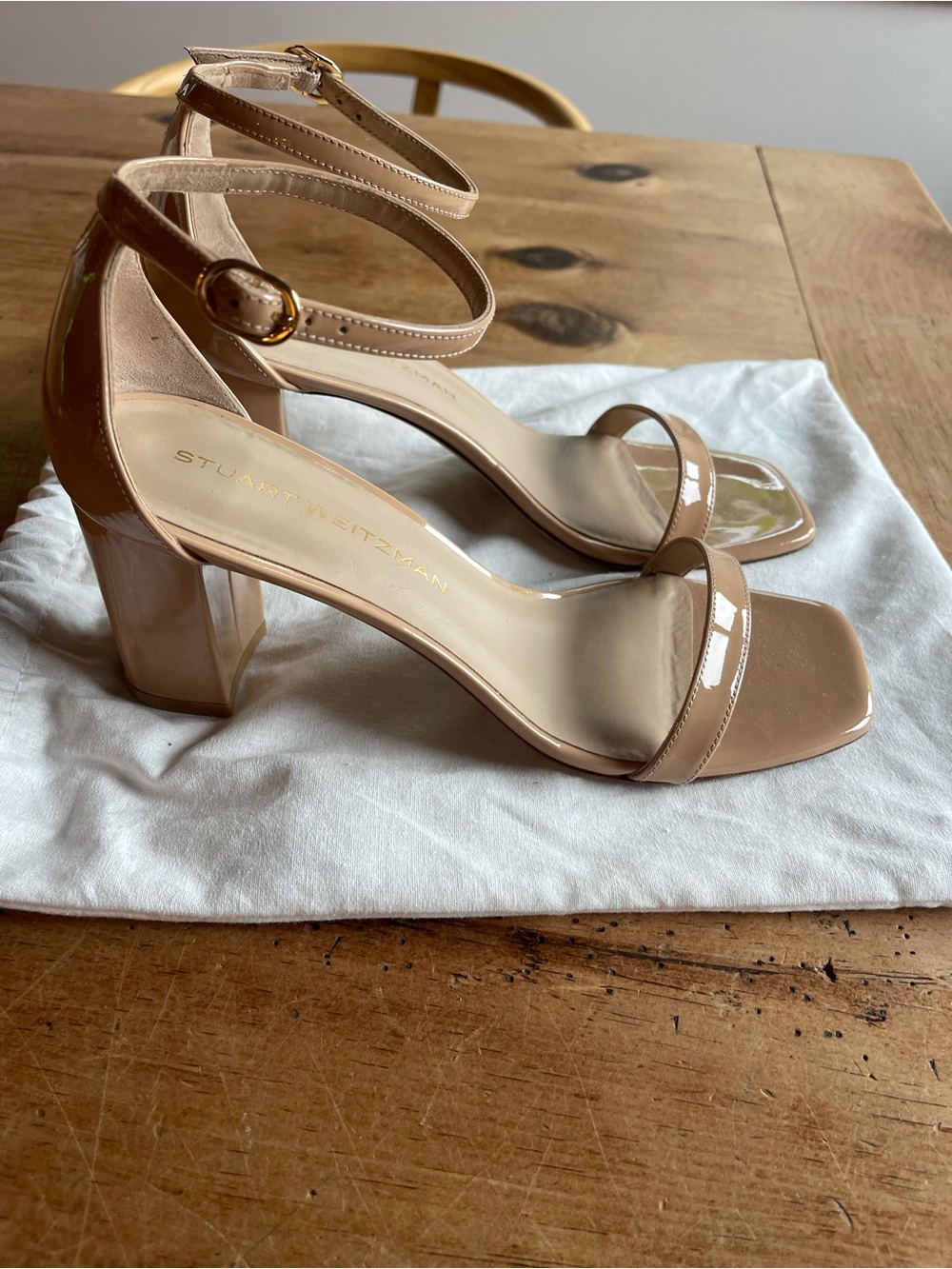 Stuart Weitzman Nudistcurve Block Heel Sandal - Picture 2 of 7